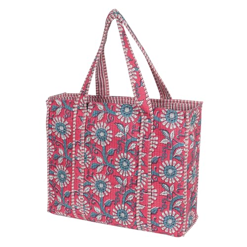 Image of Marubhumi Women Lightweight Travel Bag Purse Cotton Shoulder Tote Bag For Shopping Grocery & Beach Bag