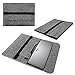 Produktbild UC-Express Laptop Tasche Sleeve Hülle für Dell XPS 13 9380 9370 9360 9365 Notebook Netbook Case aus strapazierfähigem Filz in Grau mit praktischen Innentaschen, Farbe:Grau