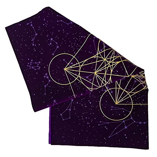 AQIN Tarotkaart Tafelkleed 60X60cm Raster Altaar Tarot Tafelkleed Tarot Doek Waarzeggerij Tafelkleed Dik Fluweel… - Image 5
