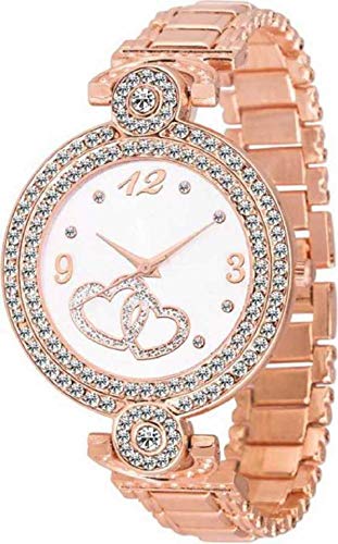 ZUPERIA Elegant Diamond Studded Watch for Girls and Women (B082W14DRT) Amazon Price History, Amazon Price Tracker
