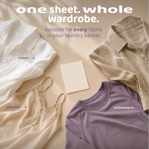 Image of Pack of 30 Laundry Detergent Sheets, Detergent Liquid Alternative for Front & Top Load, Plant Derived Natural Laundry Pods Replacement, Ultra Concentrated, Eco-Friendly, 1 Sheet = 1 Wash