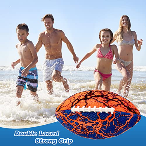 Jasonwell Pool Beach Water Football - 2 Pack Waterproof Football Strong Grip Fun Pool Toys Games for Swimming Pools Beach Lake Park Backyard Outdoor Play for Kids Children Teens Adults Family2