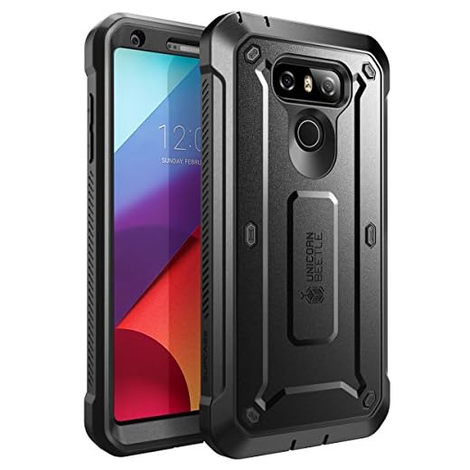 SUPCASE LG G6 Case, LG G6 Plus Case, Unicorn Beetle PRO Series Full-Body Rugged Case with Built-in Screen Protector for LG G6 Case/LG G6 Plus 2017 Release (Black)