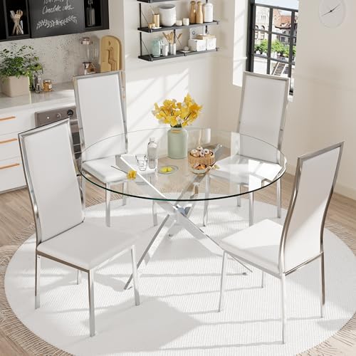 VAKTULS Modern Dining Chairs Set of 4