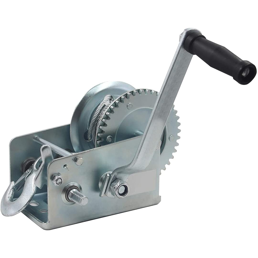 Buy QMCAHCE800lbs Heavy Duty Hand Winch Boat Trailer Winch Strap, (with