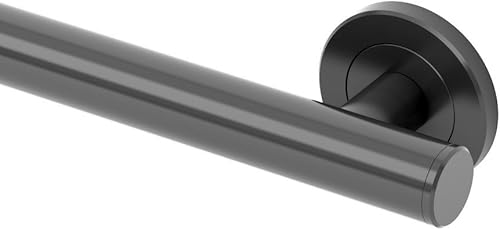 Gatco 854MX Latitude II - Barra de agarre de 24 pulgadas, color negro mate