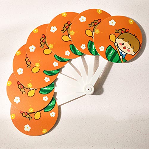 ZAW Abanico Plegable Mini Laptop Fan Plegable, 1 habitación, para Estudiantes de niños, Verano Abanico Plegable de Bolsillo (Couleur : D)