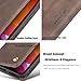 QLTYPRI Compatible with iPhone 12 and iPhone 12 Pro, Vintage PU Leather Wallet Case Card Slot Kickstand Magnetic Flip Folio Book Case Compatible with iPhone 12 and iPhone 12 Pro - Coffee Brown