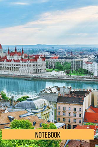 Budapest Notebook: blank lined composition journal