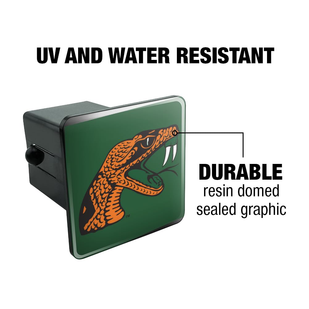 Graphics & More Florida A&M University Primary Logo Tow Trailer Hitch Cover Plug Insert 2