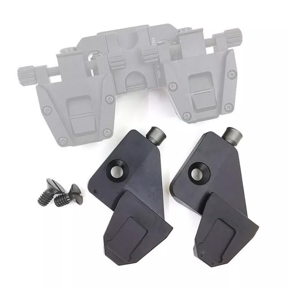 2Pcs NVG Dovetail J-Arm Mount for AN/PVS-14 Binocular Bridge, Compatible with Folding Binocular Bridge or Flip-to-Side Night Vision System Helmet Mount