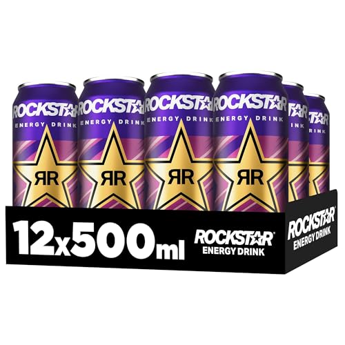 Rockstar Energy Drink Tropical Guava Geschmack - Koffeinhaltiges Erfrischungsgetränk für den Energie Kick, EINWEG (12 x 500ml) (Verpackungsdesign kann abweichen) 2