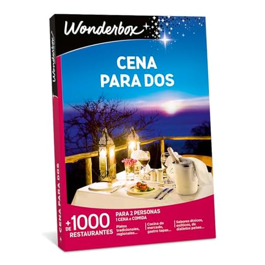 WONDERBOX Regalo -Cena para Dos- 1100 restaurantes seleccionados para Dos Personas