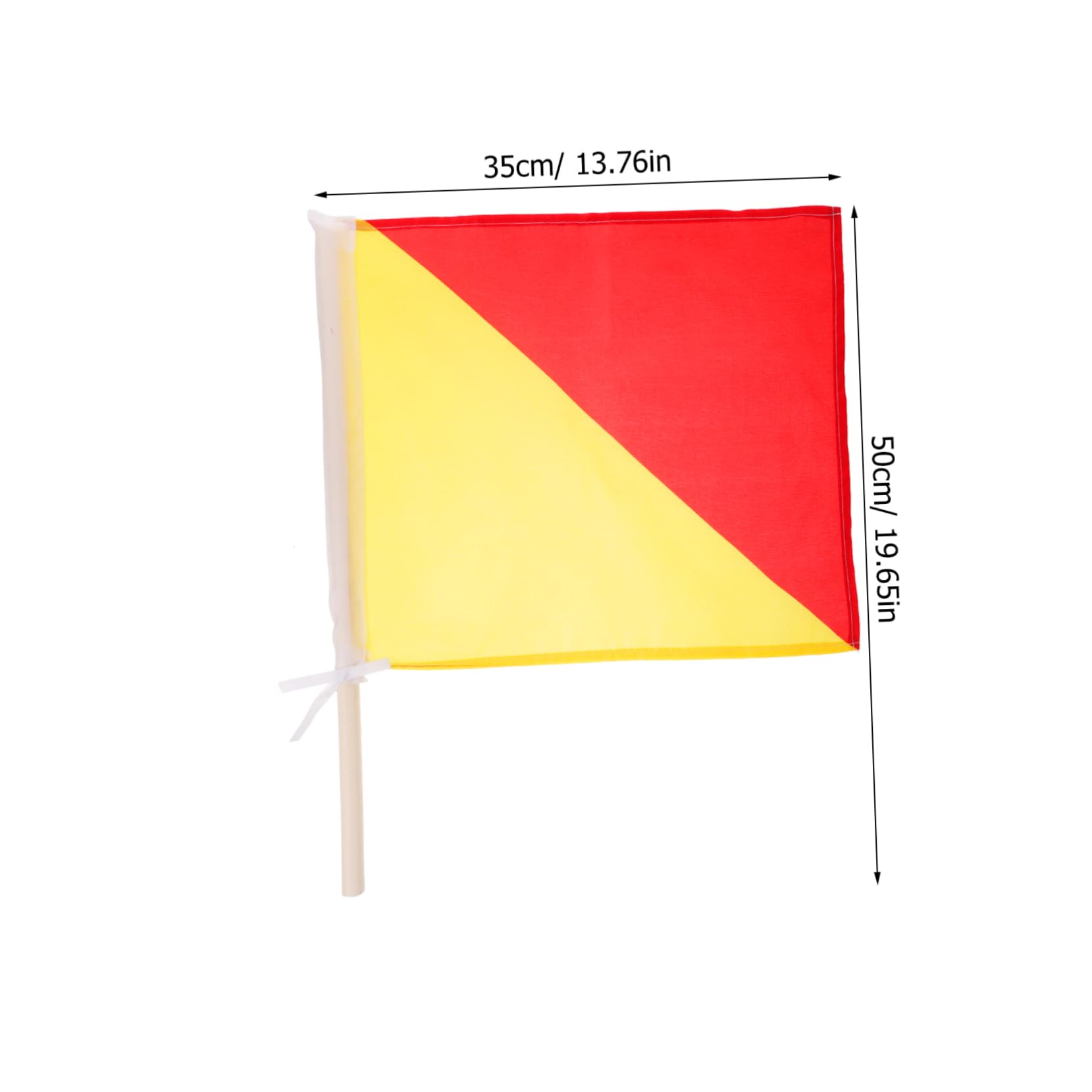 Levemolo Commanding Signal Flag Small Waving Flag Flagpole Hardware Sports Communication Tool