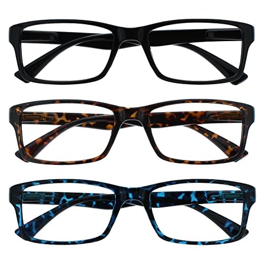 Uv Reader Gafas De Lectura Negro Marrón Azul Lectores Valor Pack 3 Hombres Mujeres Uvr3092Bk_Br_Bl +1,50 3 Unidades 88 g