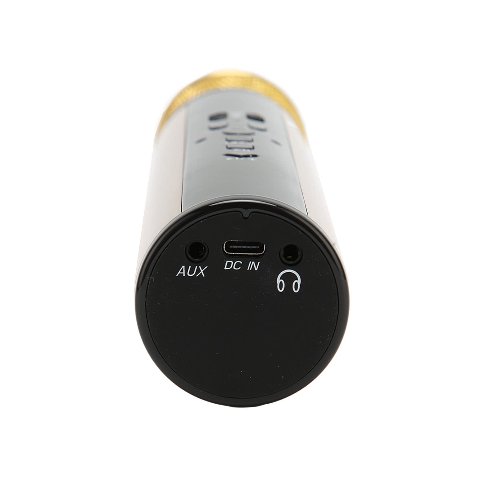 Micrófono de Karaoke Bluetooth, Altavoz de Micrófono de Mano Portátil Inalámbrico con Grabación, Micrófono Recargable de 2000 MAh, Regalos para Niños, Adultos, Fiesta en Casa (Oro)