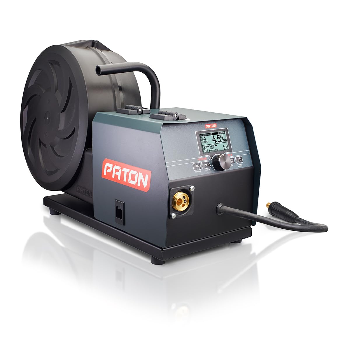 PATON MIG/MAG Feeder-15-4 (WA) unidad de alimentación de hilo digital 3 en 1 para soldadoras MIG – sistema con 4 rodillos de presión para hilos largos, accesorio profesional para soldadoras