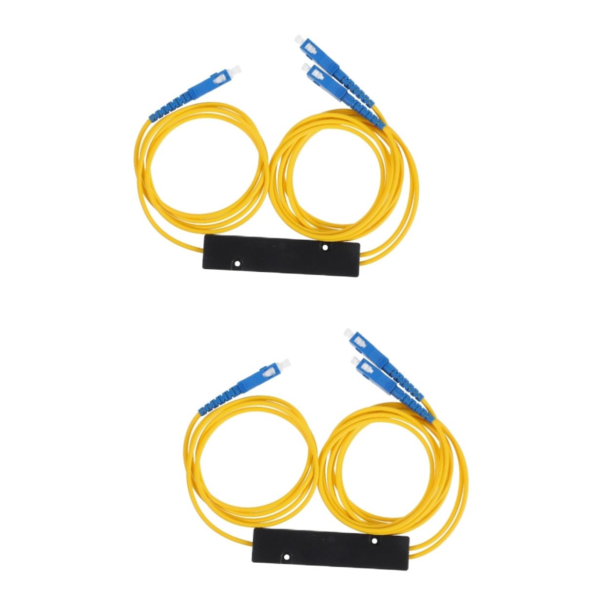 Conector de fibra para uso doméstico y proyectos con divisor óptico de 2 piezas 8