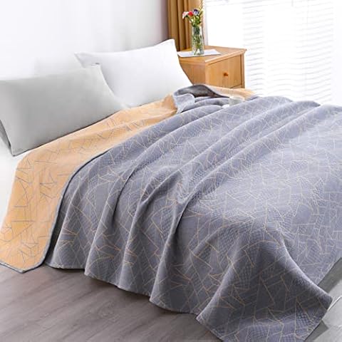 NTBAY Muslin Queen Blanket for All Seasons Cover