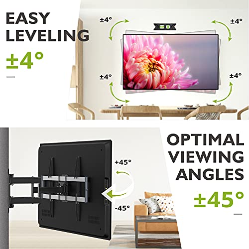 Usx Mount Full Range Indoor Outdoor Tv Mount Up To 132Lbs Full Motion Weatherproof Tv Wall Mount For 47-84 Inch Tvs Swivel Articulating thumb #2