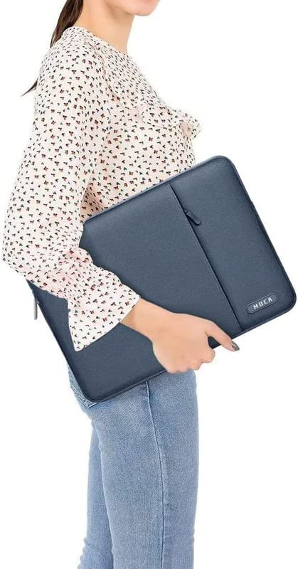 Image of MOCA Laptop Case 13 inch, 13 inch Laptop Sleeve Compatible with MacBook Air M3 M2 M1 2025-2018 / Pro M2 M1 2025-2016, Polyester Vertical Computer Sleeve Bag with Pocket,Blue