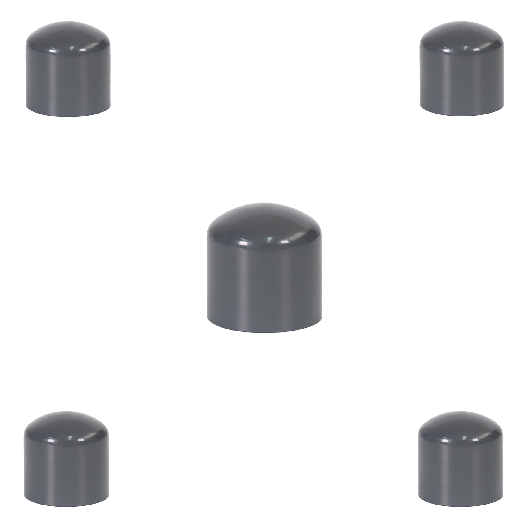 Lesso America 847 Series - Schedule 80 PVC Fittings (Black) - Cap - 3/4" (SOC) 5 PCS/Plumbing, Irrigation, Pool, Spa, DIY/More Durable, High-Pressure