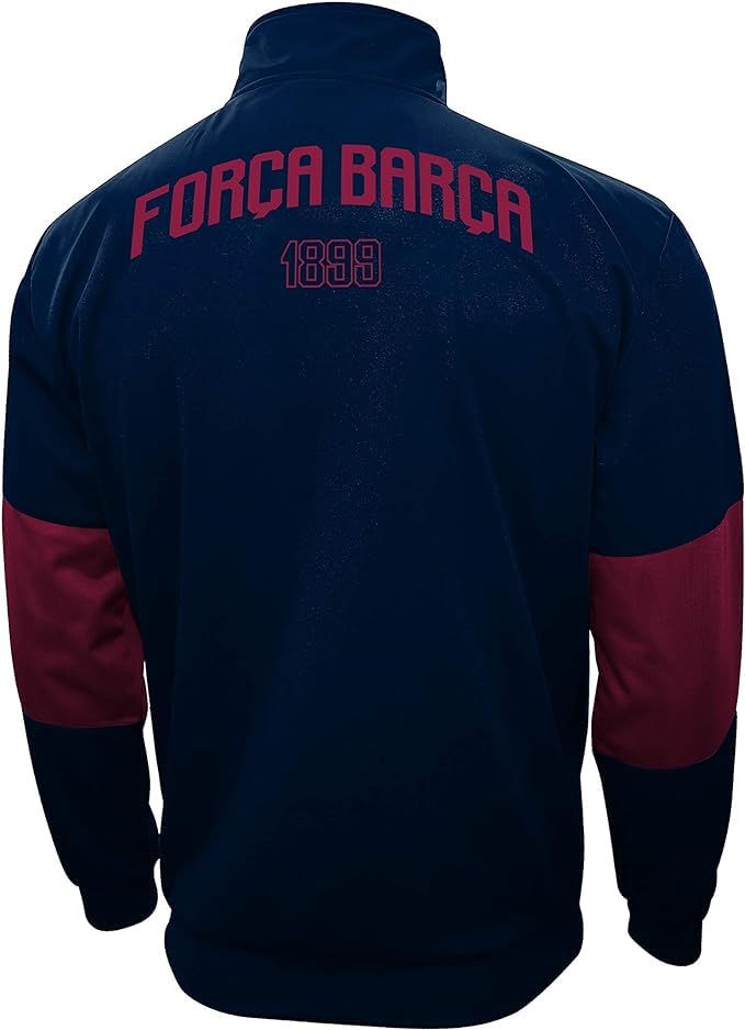Icon Sports Men FC Barcelona Officially Licensed Zipper Soccer Jacket Large 003