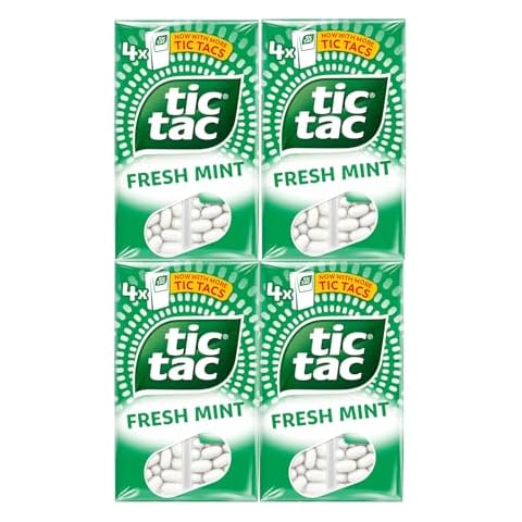 16 X TicTac Fresh Mint Breath Mints Pack Cover