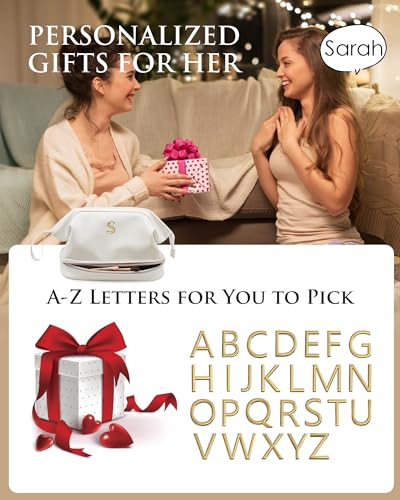 Women-Gifts-Christmas-Gifts-Initial-Large-Makeup-Bag-Travel-Essentials-Personalized-Double-Layer-Cosmetic-Bag-with-Makeup-Brush-Organizer-Toiletry-Bag-Gifts-for-Friends-Female-Mom