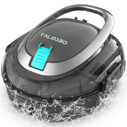 TALOSBO 2026 S2 Robot Piscine à Double Filtration, Nettoyeur de Piscine à Double Moteur, Aspirateur Piscine sans Fil,Autonomie 90 Min,Fonction de...