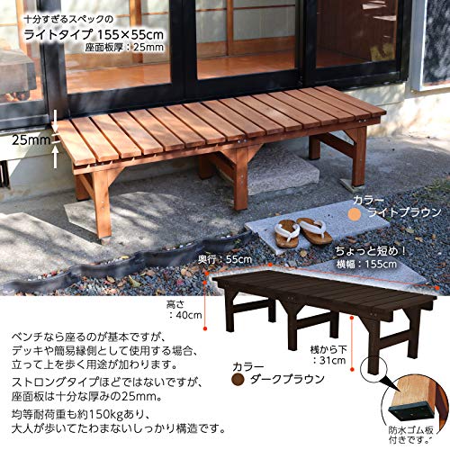 Amazon.co.jp: ガーデンガーデン: ウッドデッキ・縁台