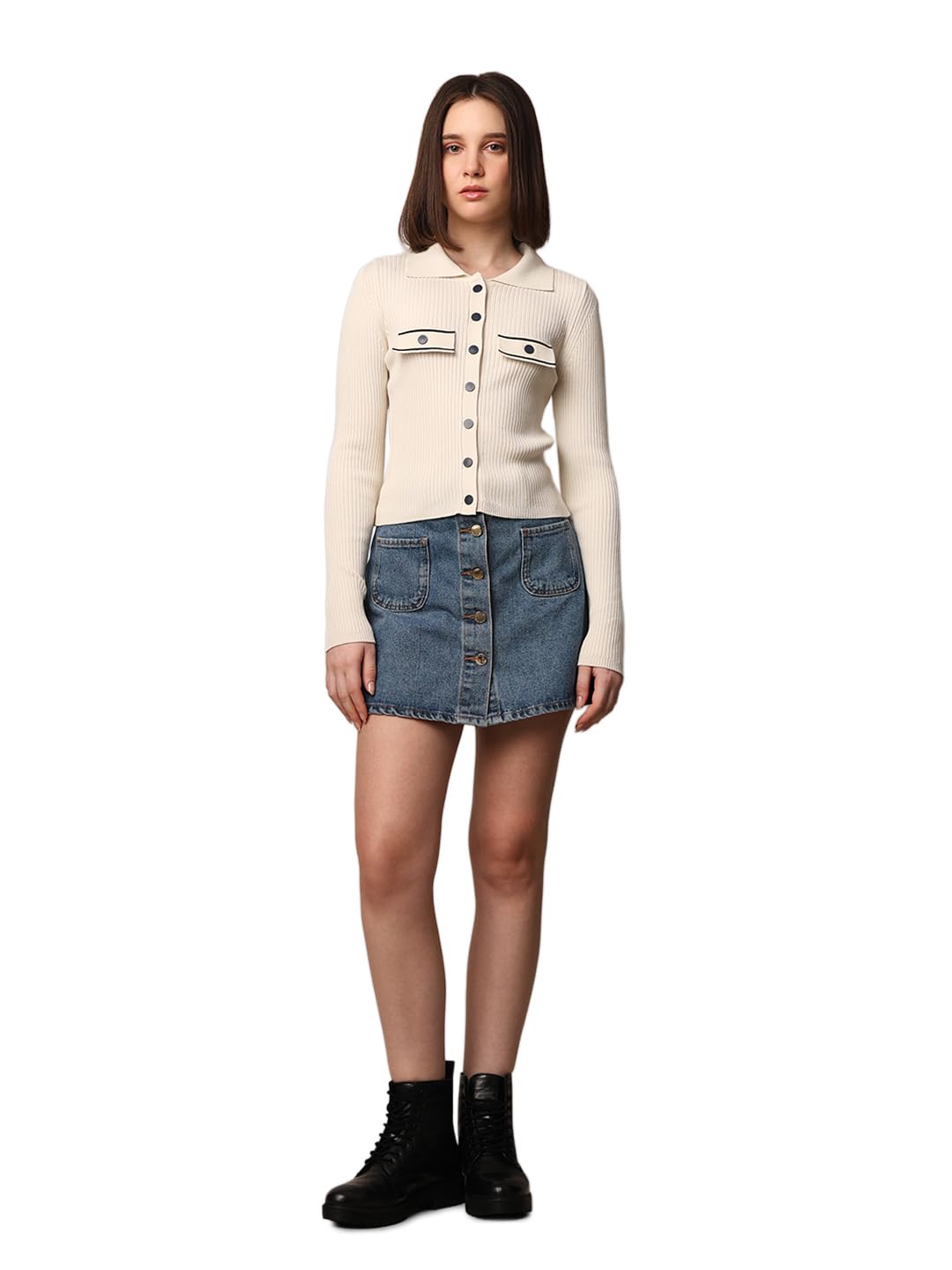 only Shirt Style Knitted Top-picture-15
