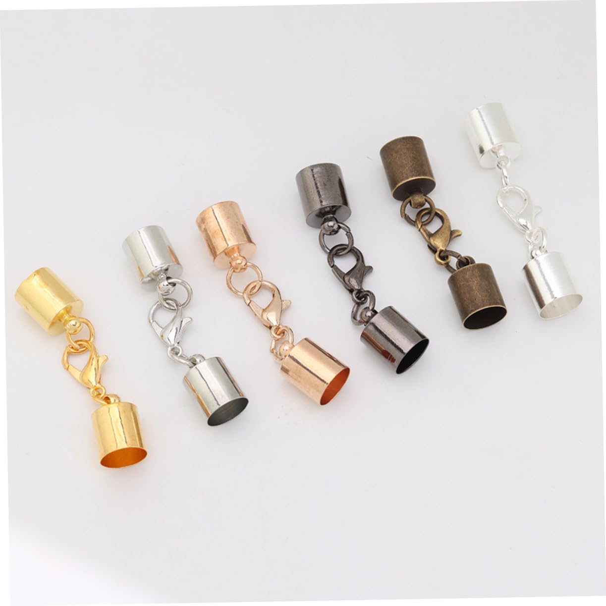 Sewroro 240piezas Accesorios De Joyería Cierres De Langosta Conectores Para Pulseras y Llaveros Materiales Para Manualidades