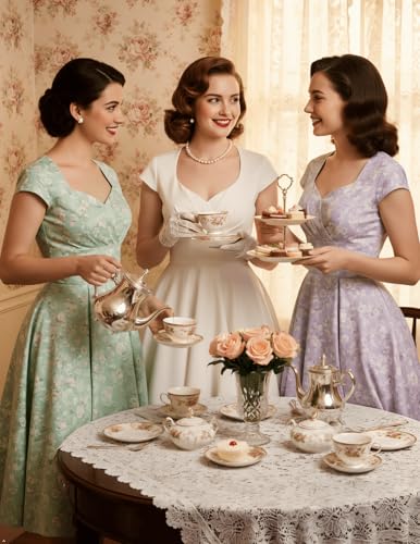 Image of Bbonlinedress Women Short 1950s Retro Vintage Cocktail Party Swing Dresses