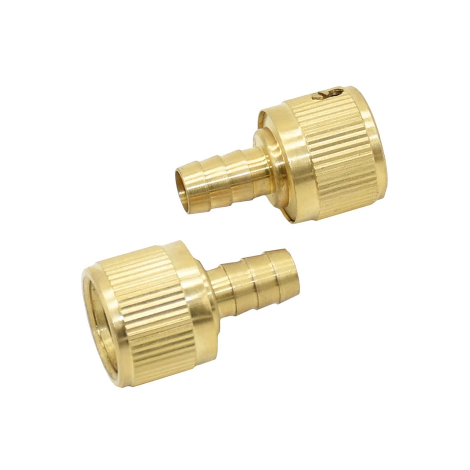 Adaptador de manguera de plomería de jardín Brass 12mm Barb Acoplamiento rápido 1/2 "Expansión de la manguera Acoplamiento de acoplamiento Jardín Agua Agua Adaptador de ajuste de cobre 8 piezas