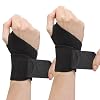 Wrist Supporter, Set of 2, Tendonitis Supporter, Wrist Stabilization, Protection, Thin, Wrist Wrap, Muscle Training, Wrist Supporter, Unisex, Lightweight, Breathable, Sweat Absorbent, Quick