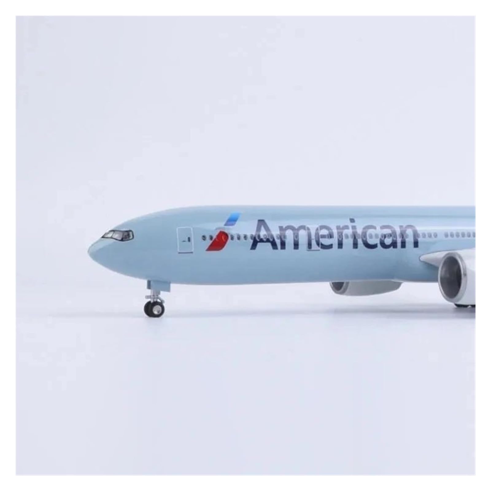 Skala samolotu 47 cm 1:157 Dla 777 Model samolotu American Air Airlines Boeing B777 Model samolotu Odlewany model samolotu Nadaje się do wyświetlania (bez światła)