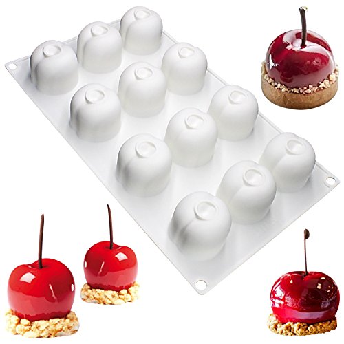musykrafties Molde de Silicona para Tartas de Cerezo DE 12 cavidades Cover