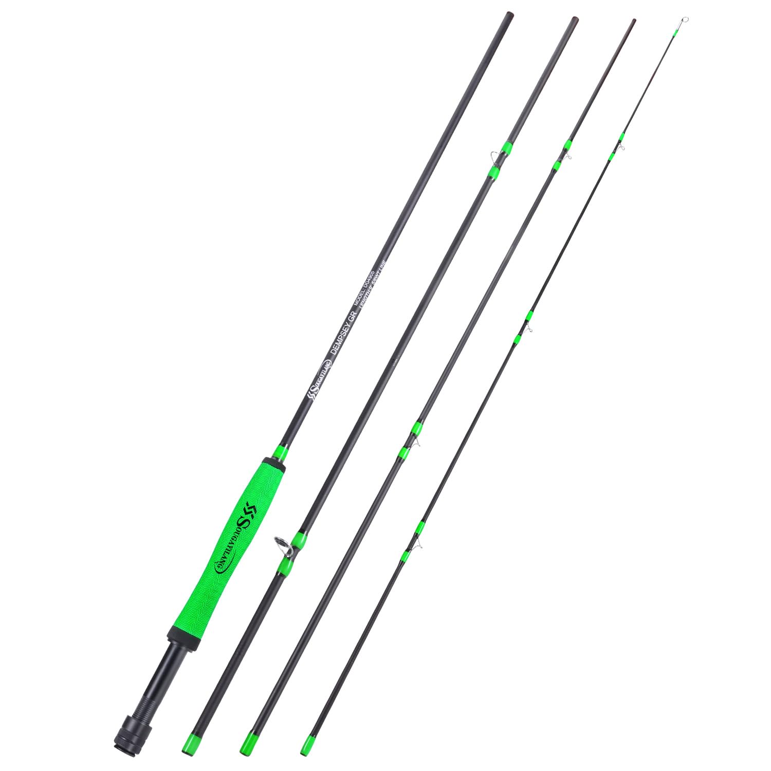 SOUGAYILANG Canna da pesca a mosca in 4 sezioni da 2,7 m 5/6 wt, in