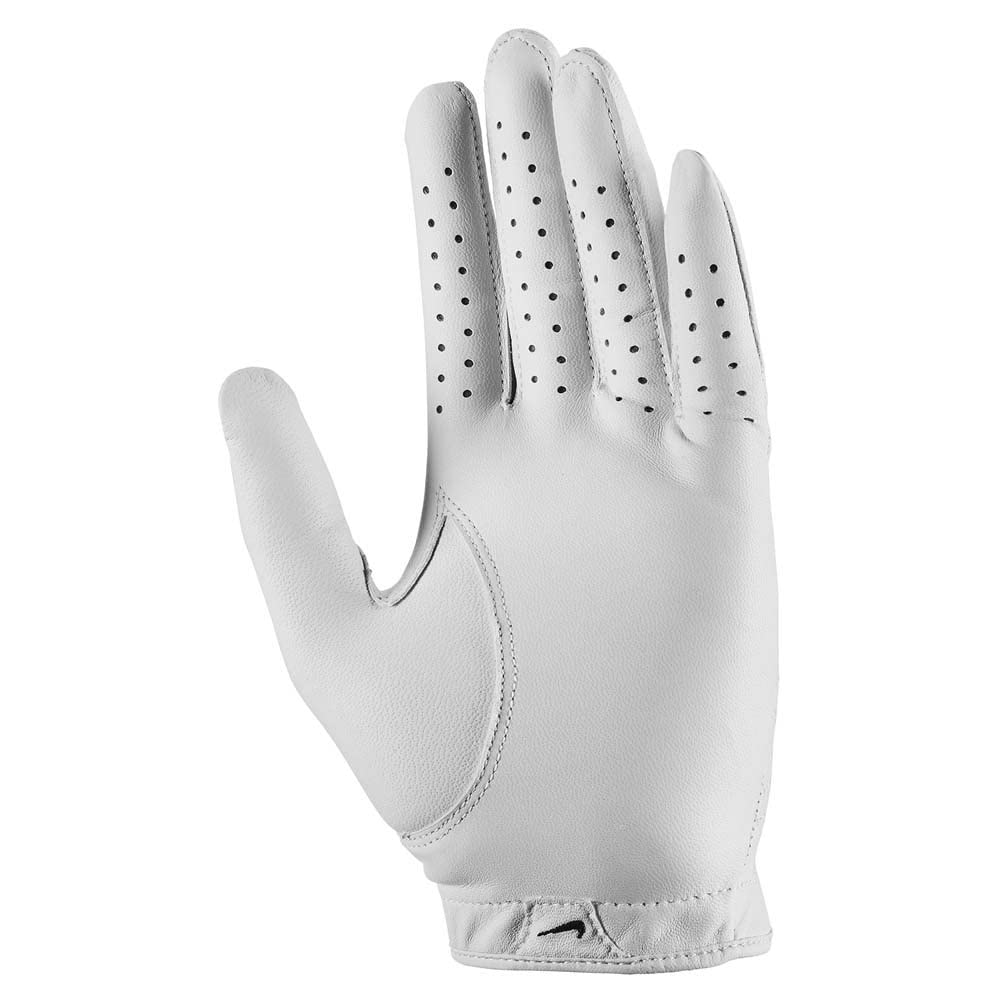 Nike Womens Tour Classic IV Left Hand Golf Glove White | White | Black Medium/Large