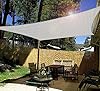 Windscreen4less 8' x 12' Sun Shade Sail Rectangle Outdoor Canopy Cover UV Block for Backyard Porch Pergola Deck Garden Patio (Gray) #5