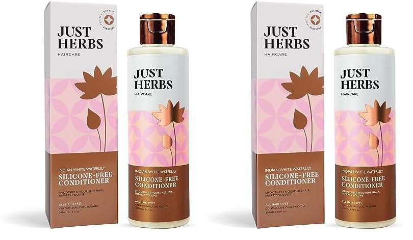 Just Herbs Kumuda Indian White Water Lily Conditioner For All Type Of Hair, 200 Ml (Parabens And Sls Free), 1 Count