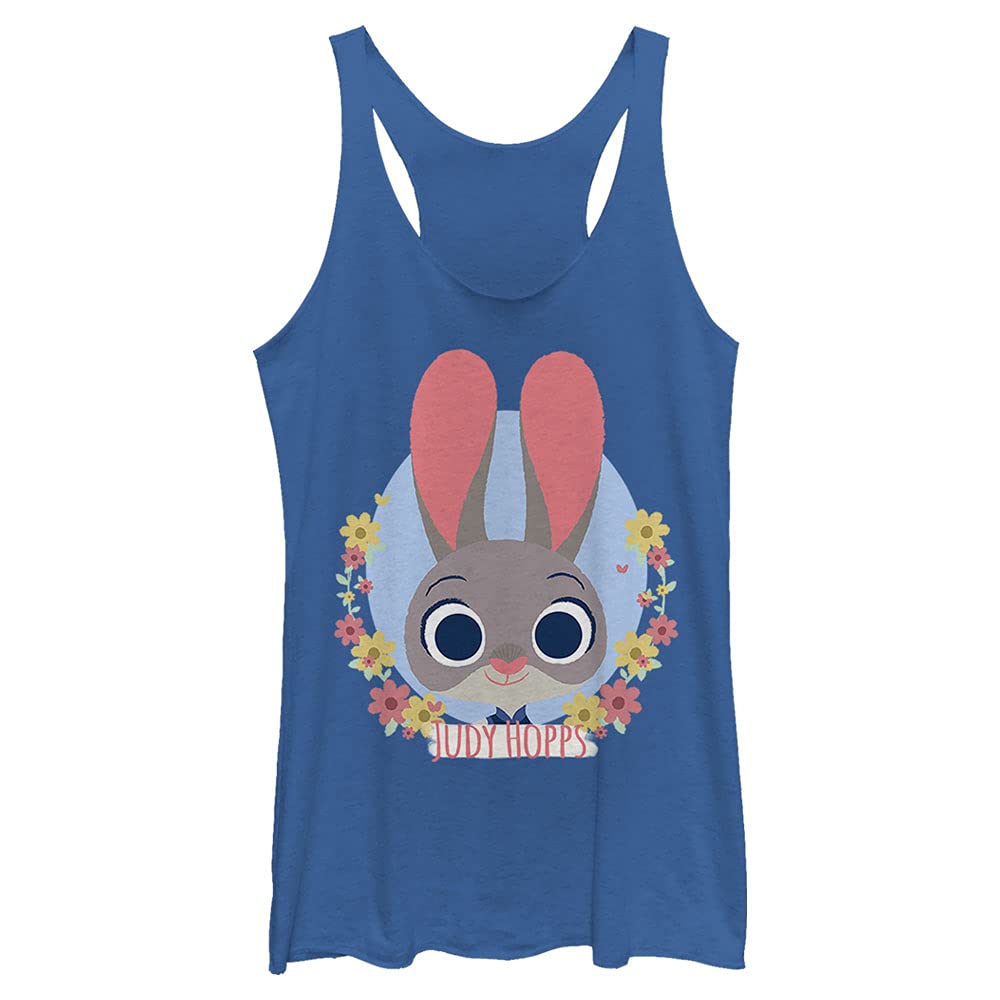 Pixar Women's Zootopia Spring Hopps Tri-Blend Racerback Layering Tank