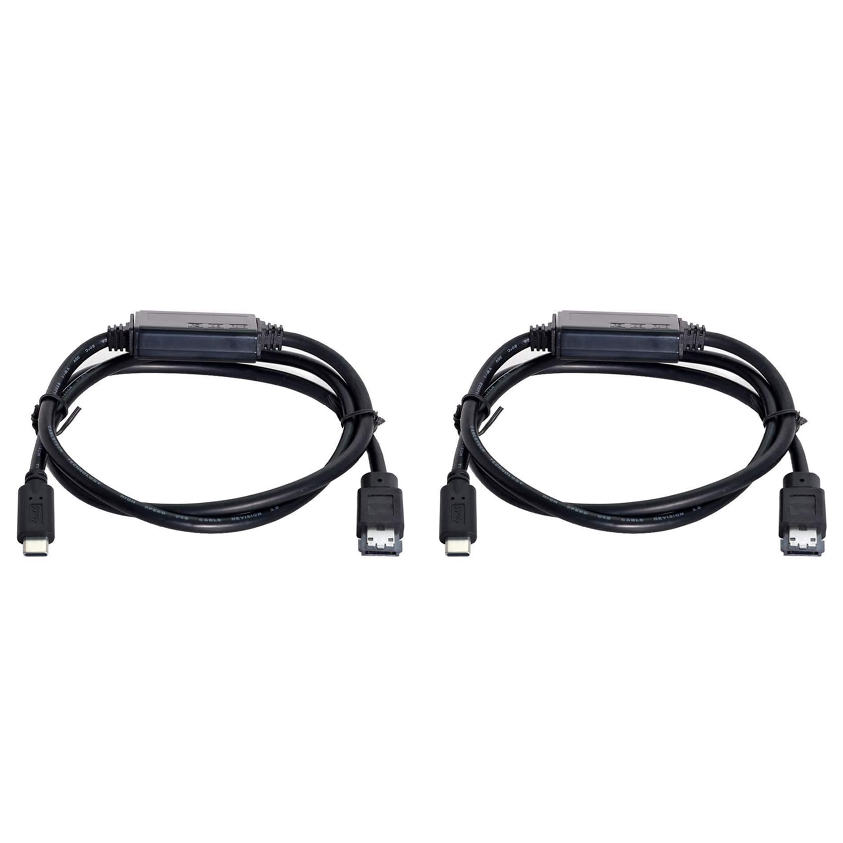 Cable eSATA a USB C macho para conectar disco duro HDD a portátil 8