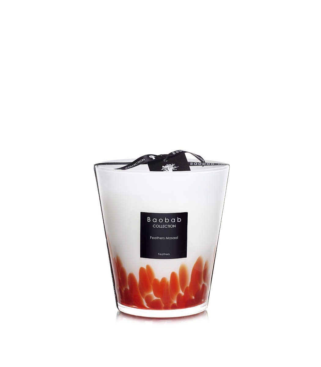 BAOBAB Max 16 Feathers Masaai Duftkerze (Patchouli - Rum Extrakt - Bernstein)