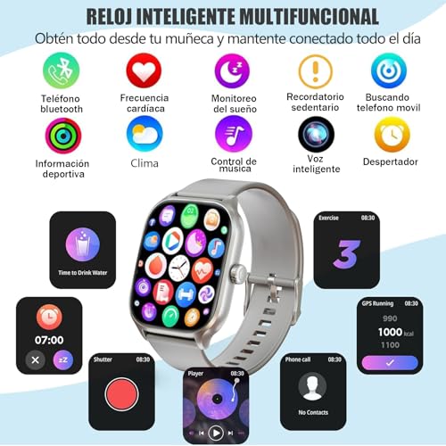 Recopilación de smartwatch contra agua los más recomendados. 20 smartwatch contra agua marca IPOIUIYP (2)