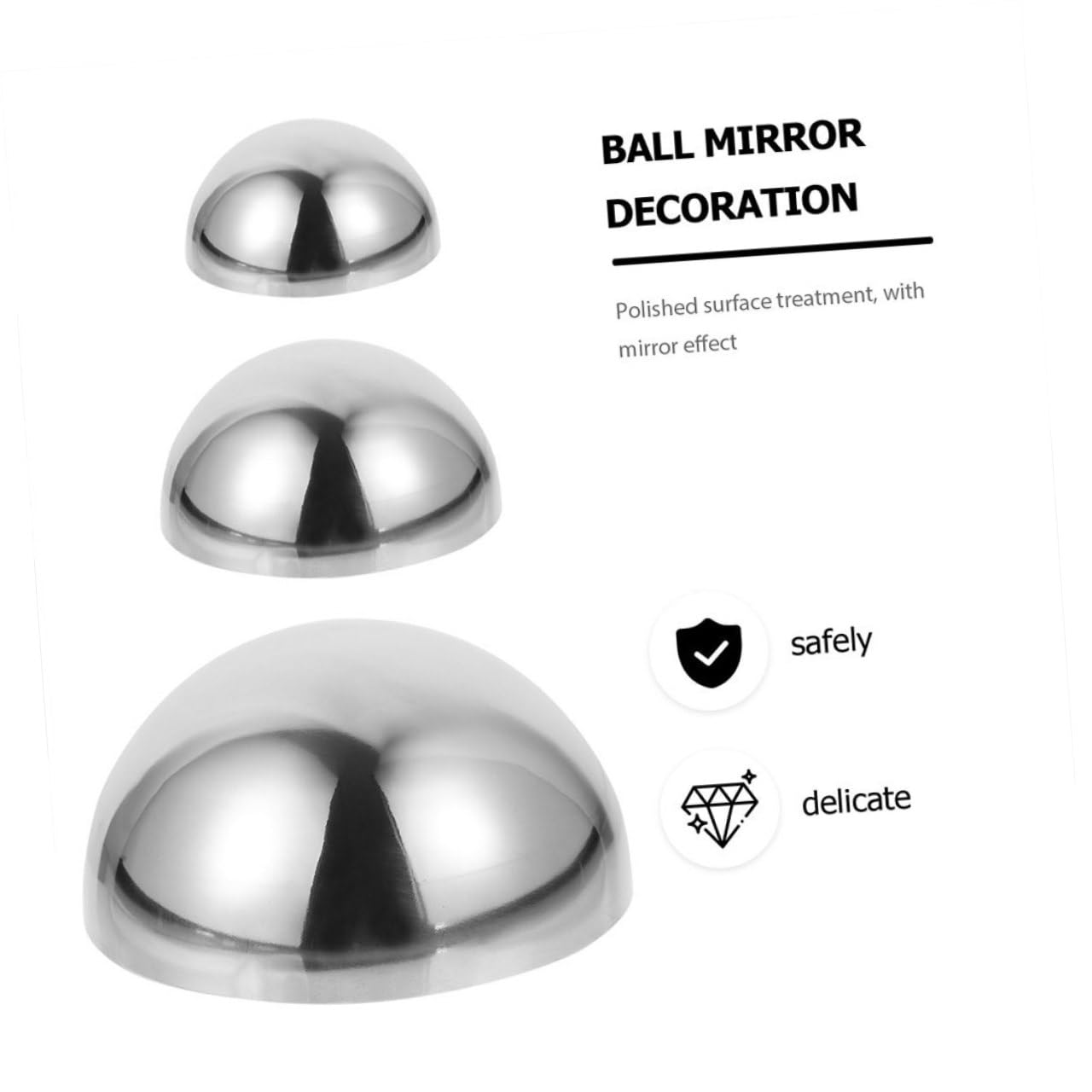 POPETPOP Sfere Acciaio Luminose Per Giardino Riflettenti e Decorative Per Centrotavola e Arredamento Esterno Design Elegante e Duraturo