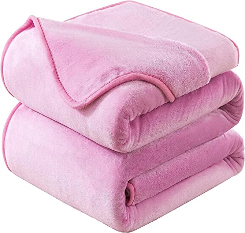 Hozy Manta Suave 350g M Franela Reversible - Manta Para Cama Sofa Cubre Sofas Sin Electricidad Estática - Manta Universal Cuatro Estaciones - Rosado 130x150 Cm Hozy Manta Suave 350g M Franela Reversible - Manta Para Cama Sofa Cubre Sofas Sin Electricidad Estática - Manta Universal Cuatro Estaciones - Rosado 130x150 Cm