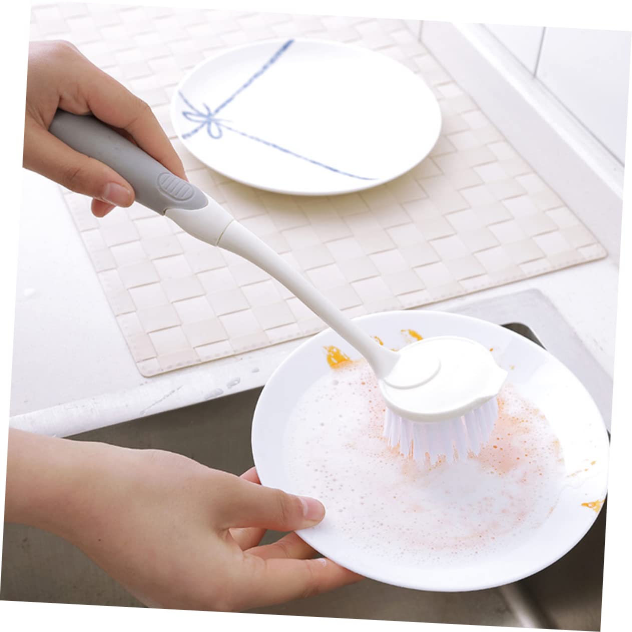 CALLARON 2 Sätze Dekontamination Und Topfwaschbürste Geschirrspülen Sauber Schrubber Reinigung Gericht Wok-bürste Bürste Für Die Küche Topfbürste Waschen Küchenspülpinsel Nylon 4 Stück * 2