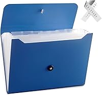 Vista 13 de Carpeta de archivos expansible, organizador de archivos de 13 bolsillos, carpeta de archivo de acordeón, carpeta de archivos expandible